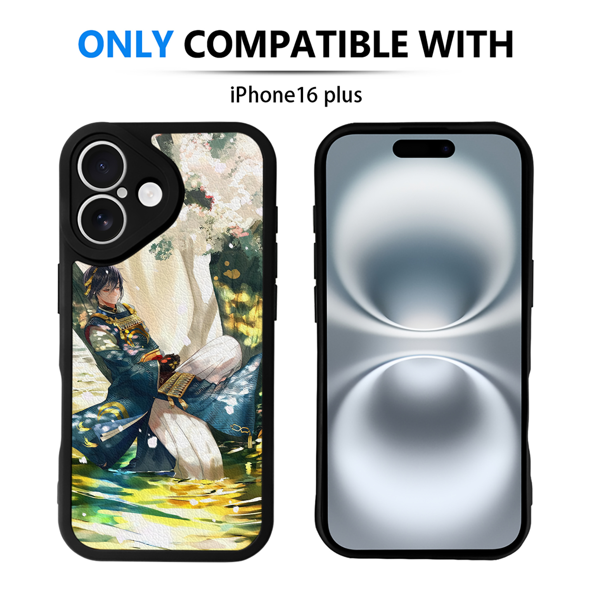 （画像用） 刀剣乱舞 Touken Ranbu 【iPhone 16シリーズ対応】シリコンスマホケース（レザー調） 材質：シリコン